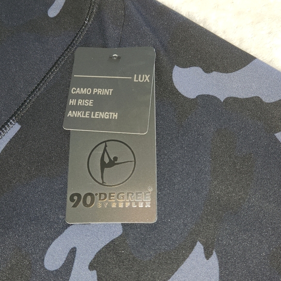 90 DEGREE WOMENS SPORTS CAMO PRINT LEGGINS SZE L NEW WITH TAGS - Picture 5 of 9